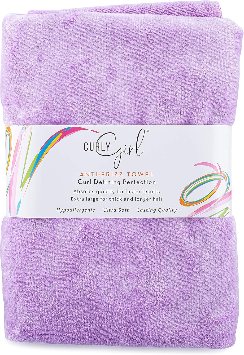 Curly Girl Towel for Women with Curls, Anti-Frizz, Absorbent, Fast Drying, Curly Hair, Microfiber Hair Drying Towel for Curls