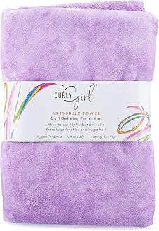 Curly Girl Towel for Women with Curls, Anti-Frizz, Absorbent, Fast Drying, Curly Hair, Microfiber Hair Drying Towel for Curls