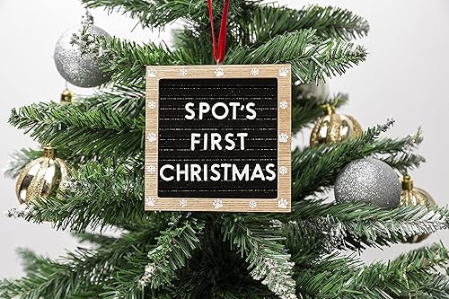 Miniatura 9 de Kate & Milo Marco de fotos de Papá Noel Little Helper, recuerdo de vacaciones para mascotas, adorno de recuerdo de Navidad para perros o gatos,