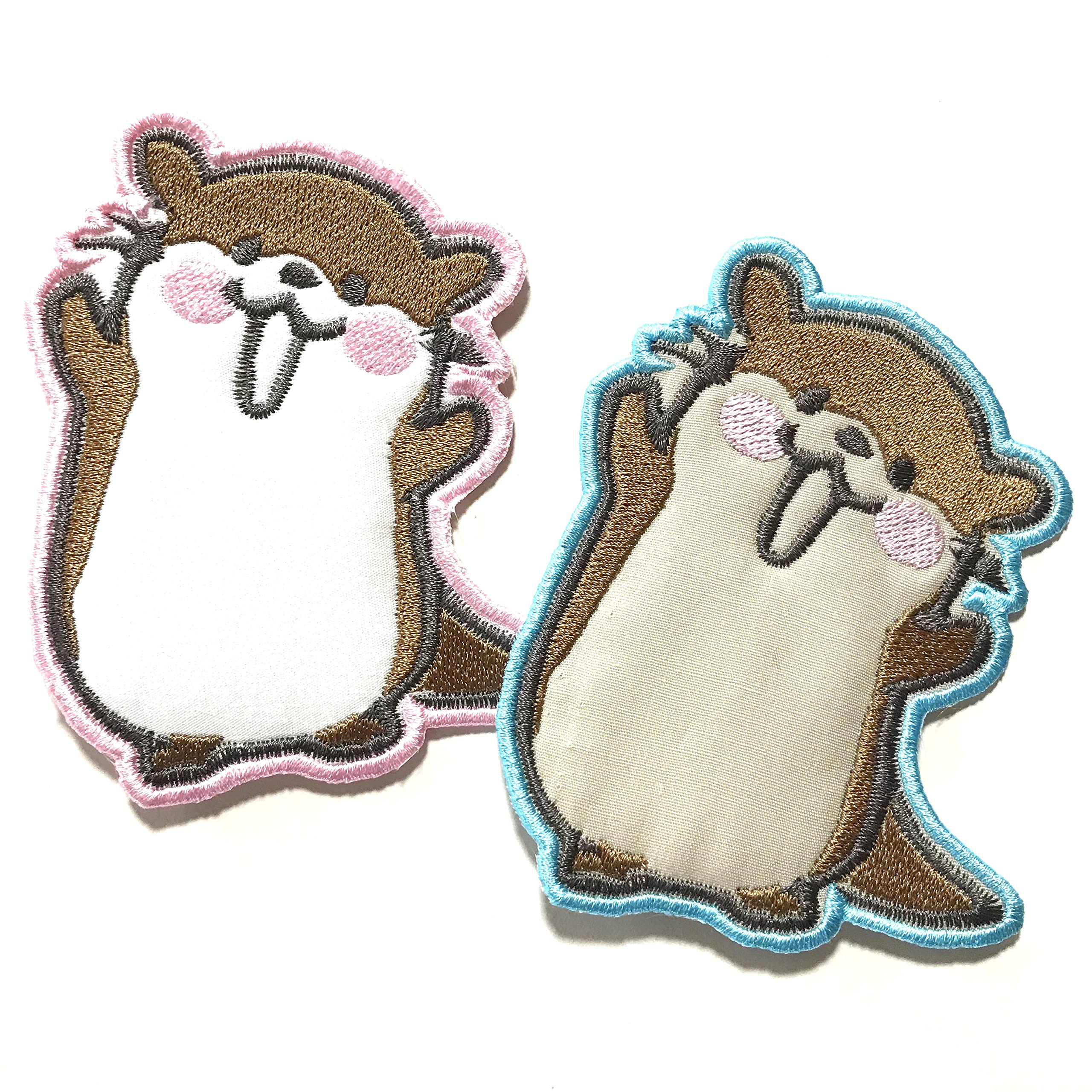 カワウソと看板 フェルト名札 ワッペン ハンドメイド フェルト