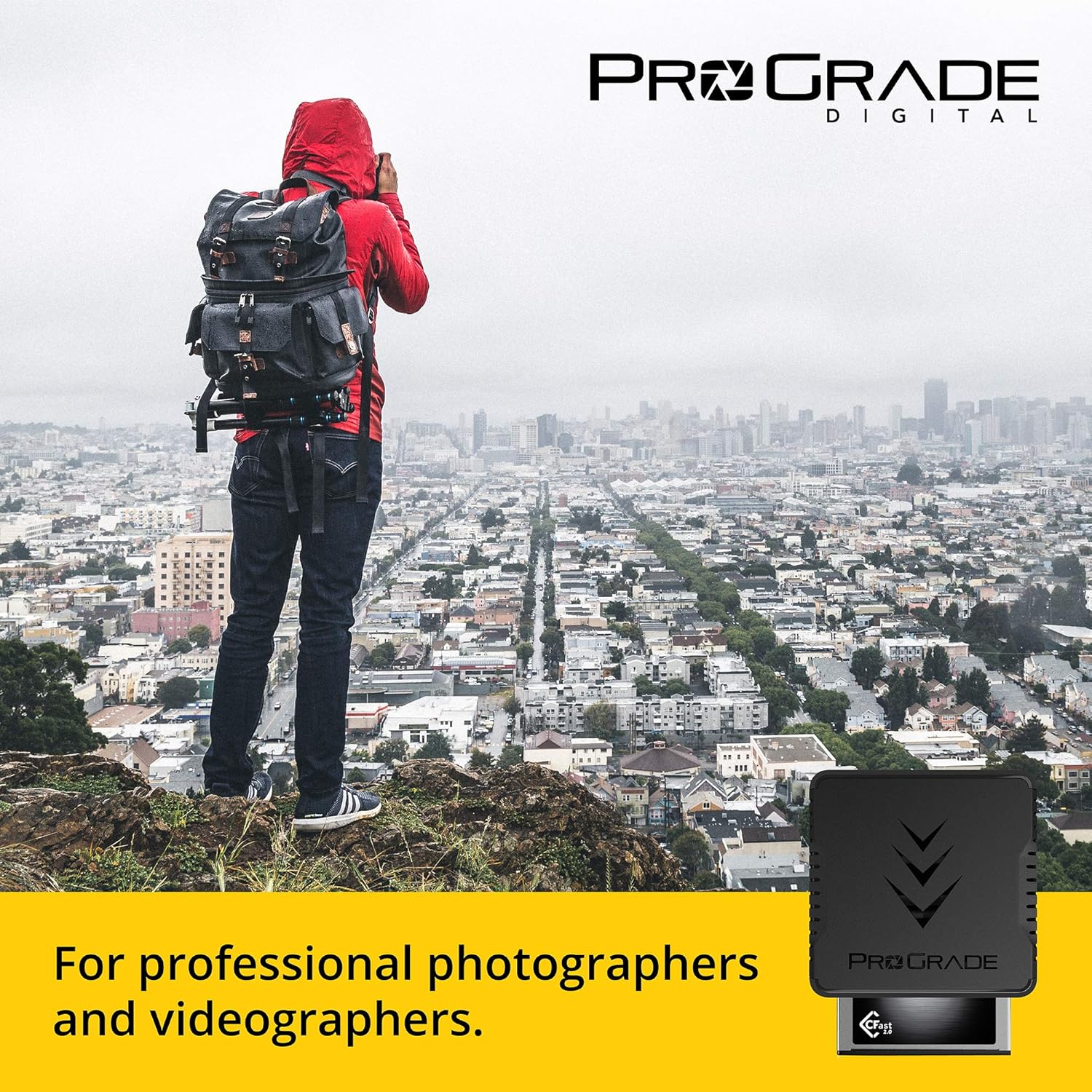 CFast and SD UHS-II Dual-Slot Memory Card Reader by ProGrade Digital | USB 3.2 Gen 2 for Professional Filmmakers, Photographers & Content Creators
