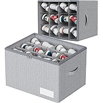 WANGIRL Scatole per Scarpe, Adatto per 12 Paia, Organizer Salvaspazio Pieghevole, Contenitori Scarpe con Coperchio Trasparente, Supporto Inferiore e Maniglie Rinforzate – Grigio