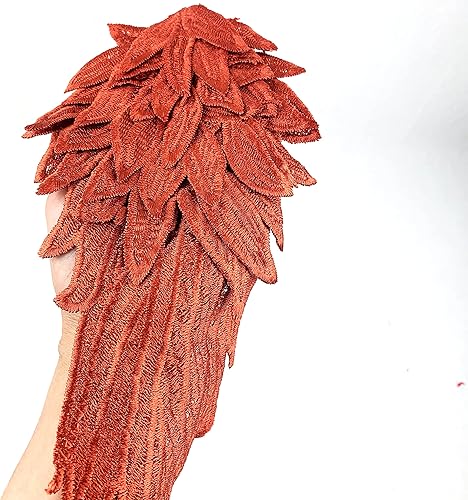 Miniatura 4 de Heyiwell 1 par de apliques de encaje de alas de ángel para coser para bodas, ropa de vestir, jeans, accesorio de bricolaje, grande, blanco