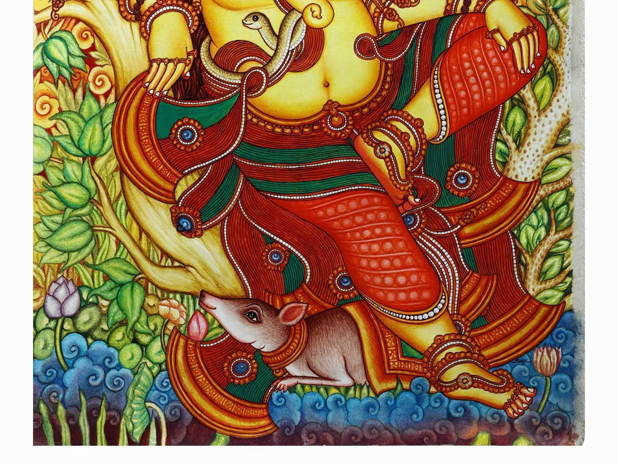 ガネーシャ　面　壁掛け Amazon.co.jp: 座ったバグワンガネーシャ | ハンドメイド