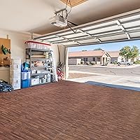 Vista 5 de Sorbus Losetas de suelo de madera veteada, esteras de espuma EVA entrelazadas, losetas de 3/8" de grosor para suelos de madera, esteras de ejercicio