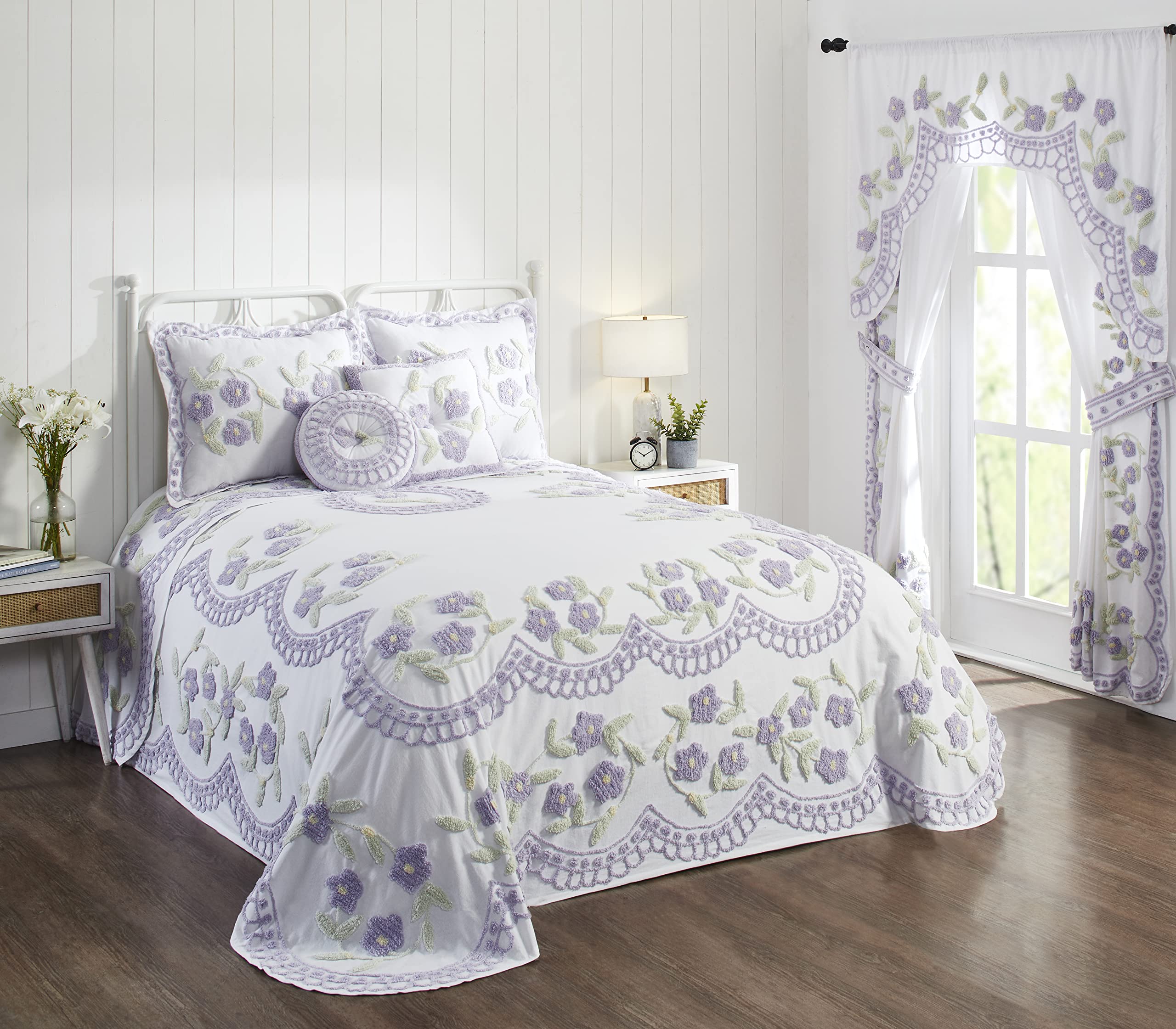 Colcha lavanda colcha de matrimonio Better Trends colchas para cama doble 1