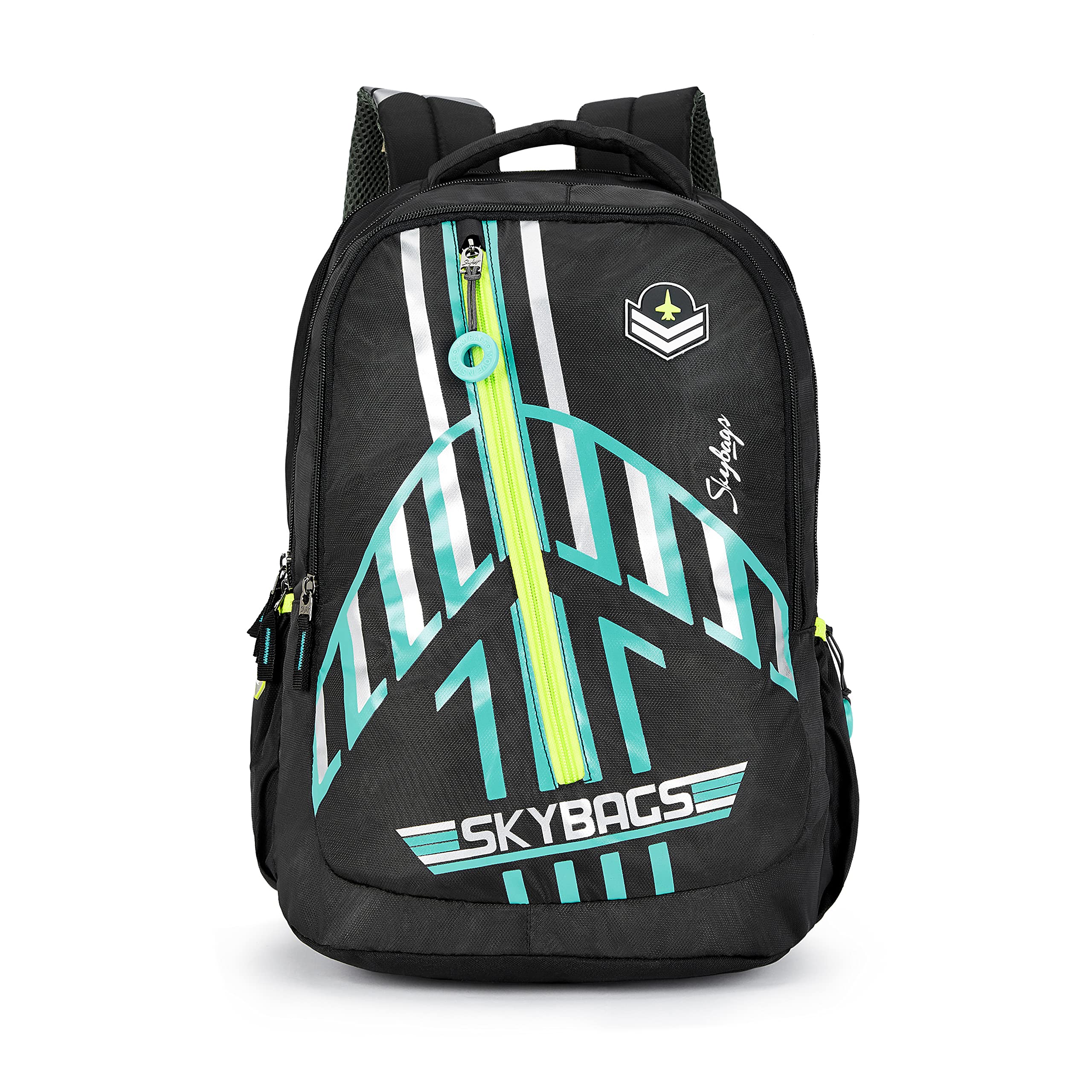 skybags Casual Backpack 34L with 3 Spacious Compartments, Front Pocket & Built to Last Shoulder Strap | Black | Riddle-picture-50