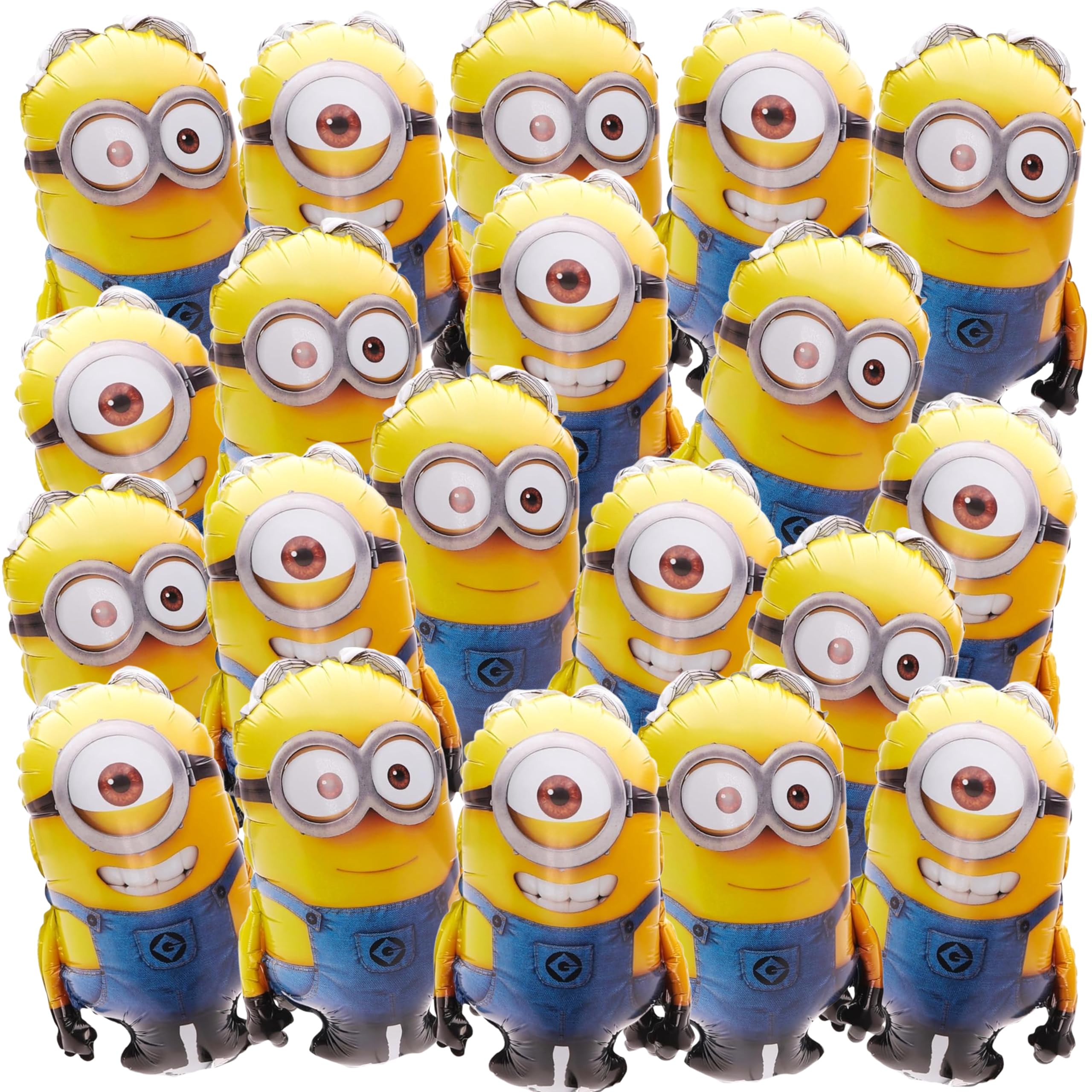 Toyland® Pack Of 20-30cm (12") Ready Inflated Despicable Me Minion Mini Balloons - 2 Designs Included - Birthday Party Decorations