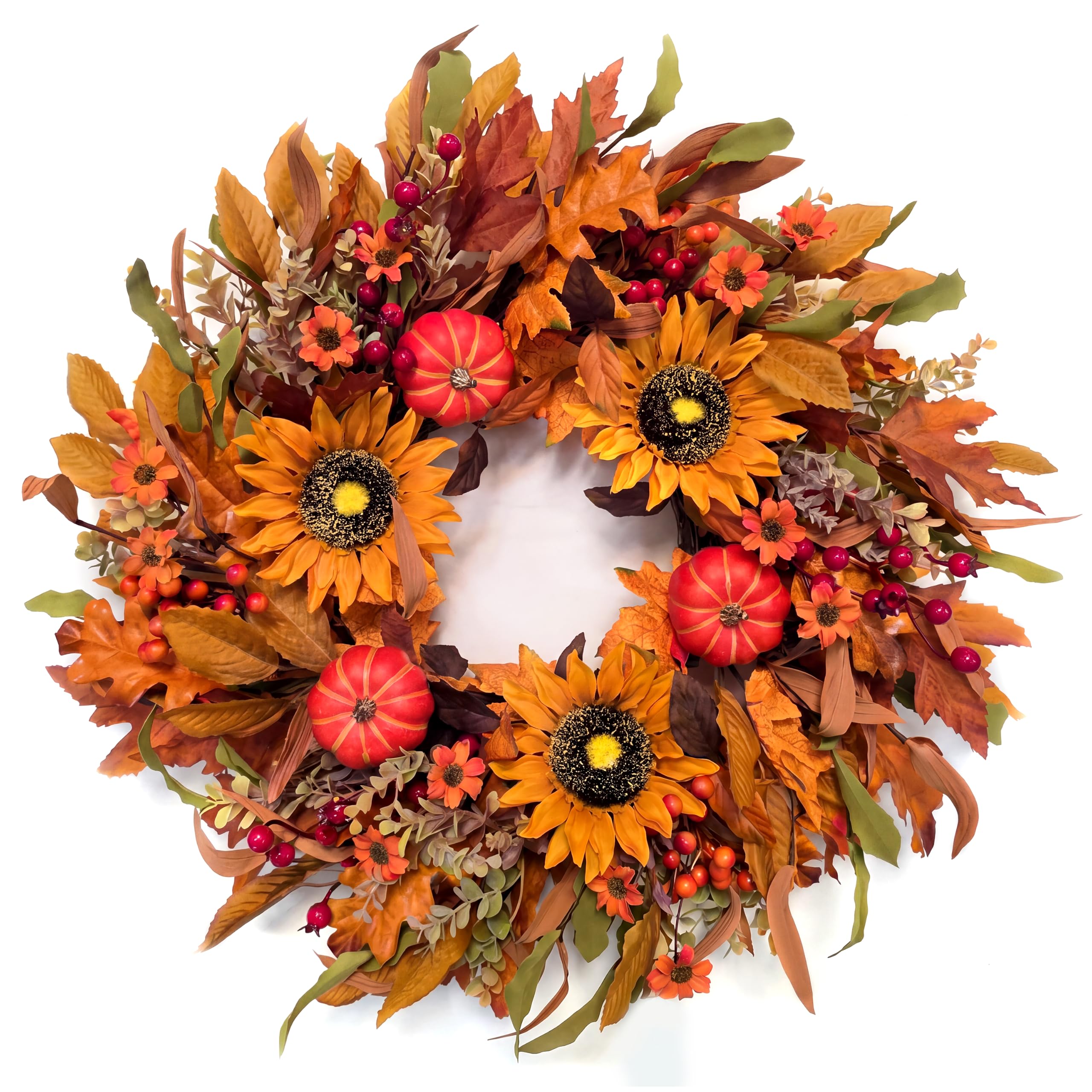 Vsonker Farmhouse Thanksgiving Wreath