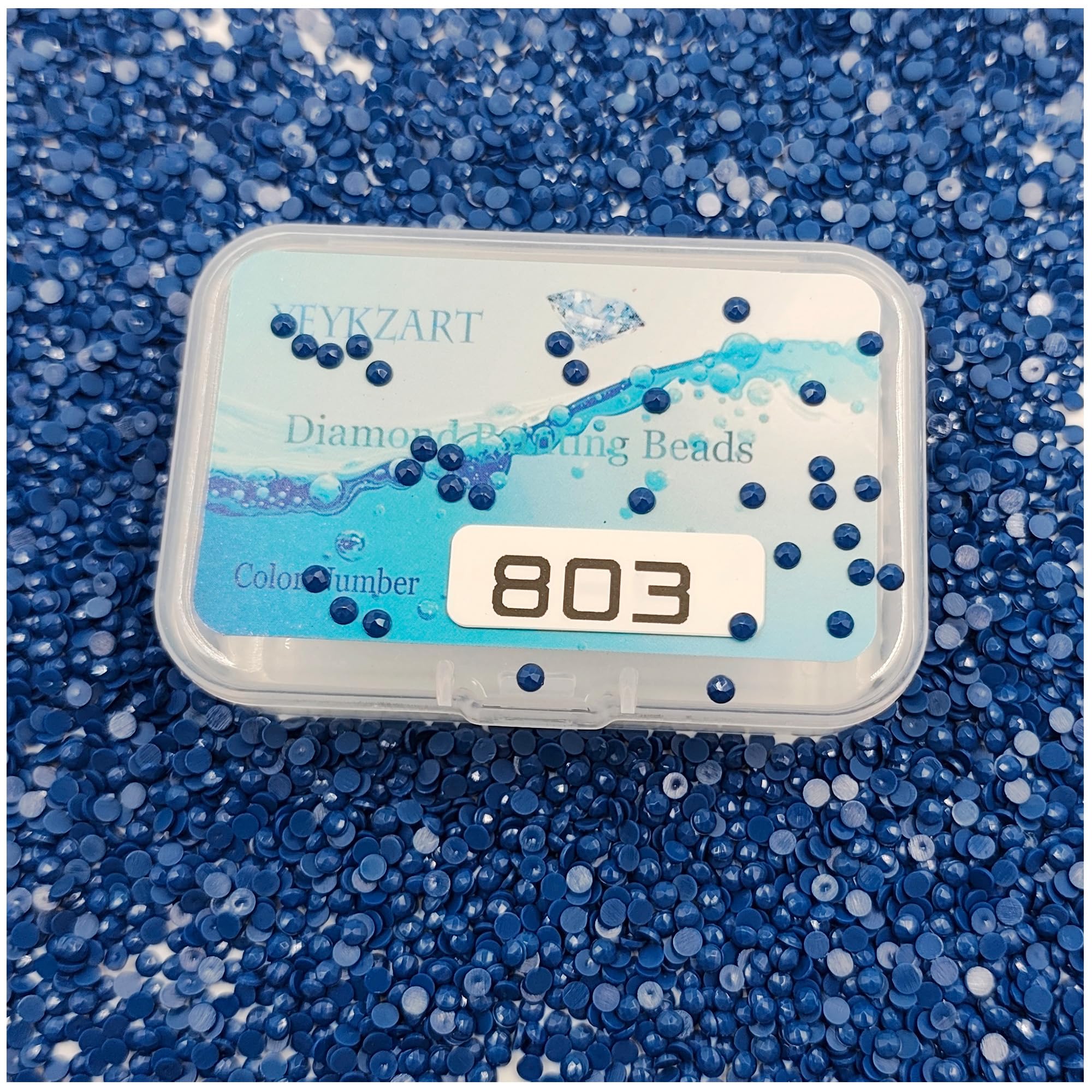 YEYKZART 803 Diamond Painting Replacement Round Diamonds Beads Rhinestones Accessories for Diamond Art Missing Color 3500 PCS โ image 1