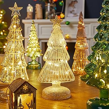 HOYA クリスタル クリスタルライト クリスマスツリー 照明 置物 オブジェ HOYA クリスタル ライト クリスマスツリー 美品 希少品 ガラス