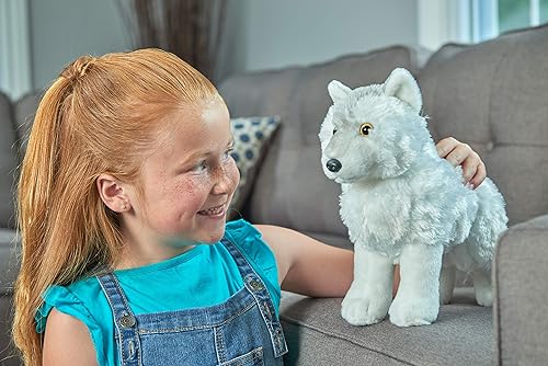 Miniatura 6 de WILD REPUBLIC Peluche de lobo ártico animal de peluche juguete de peluche regalos para niños Cuddlekins de 12 pulgadas