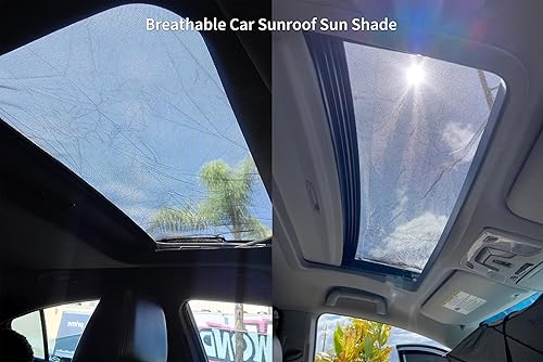 Miniatura 9 de Magnetic Sunroof Sunshade Mesh Screen for Car Camping Essentials,UV Protection Screen for Moonroof & Side Windows,Quick Install,Breathable Roof