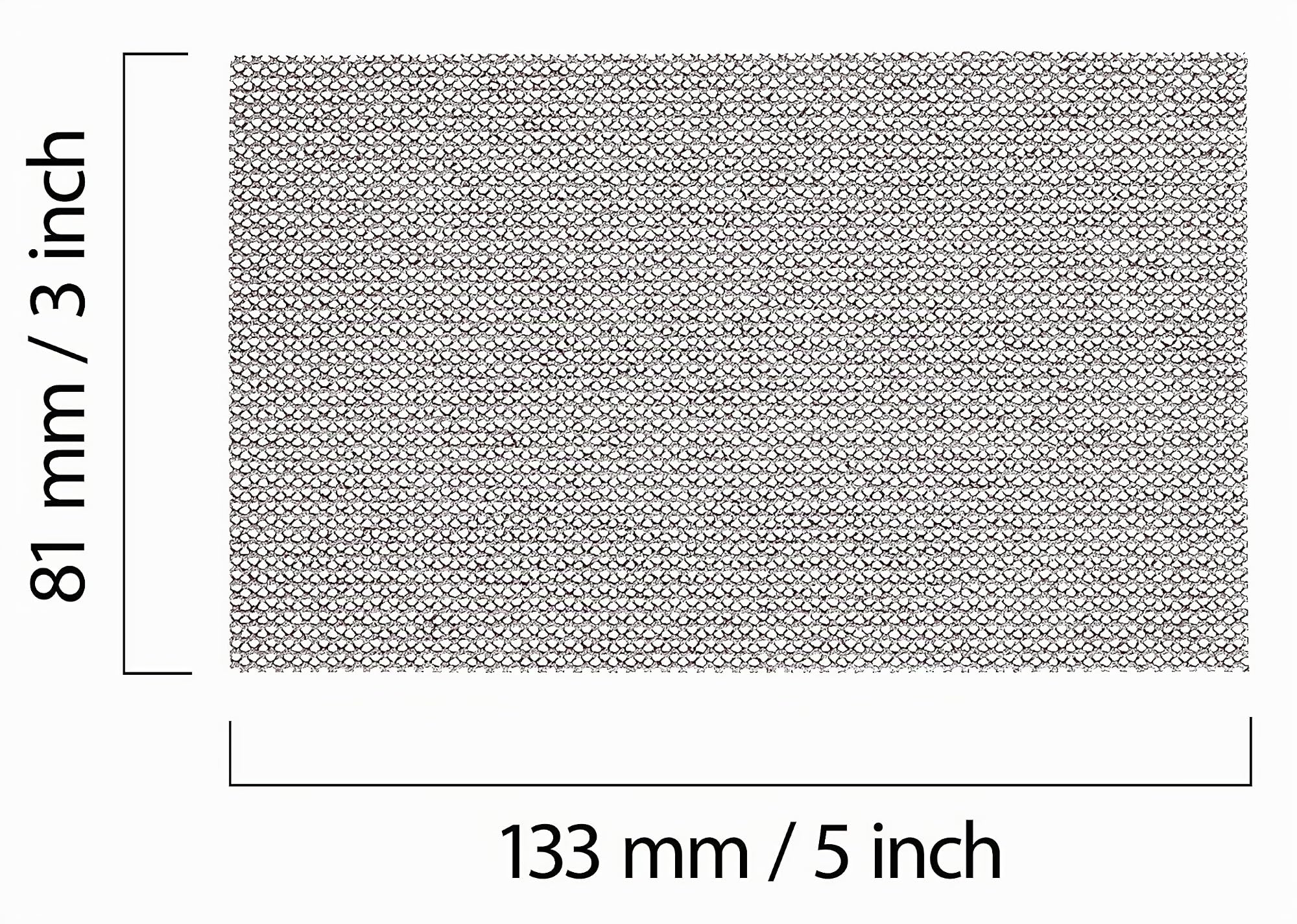 Mirka Abranet strisce abrasive 81x133 mm a strappo grana P120 50 pz | Rete abrasiva a strappo P120 ideale per legno stucco vernice plastica alta durata e prestazioni uniformi