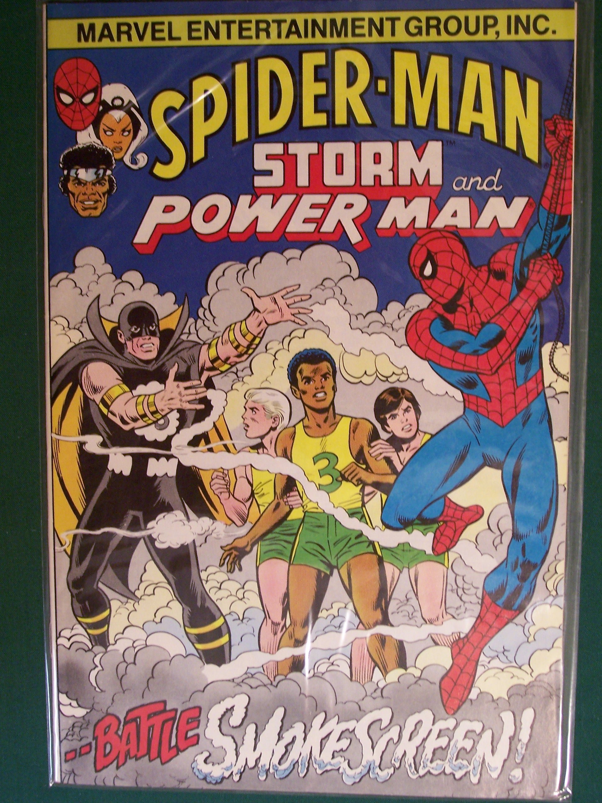SpiderMan Storm And Power Man, Battle Smoke Screen