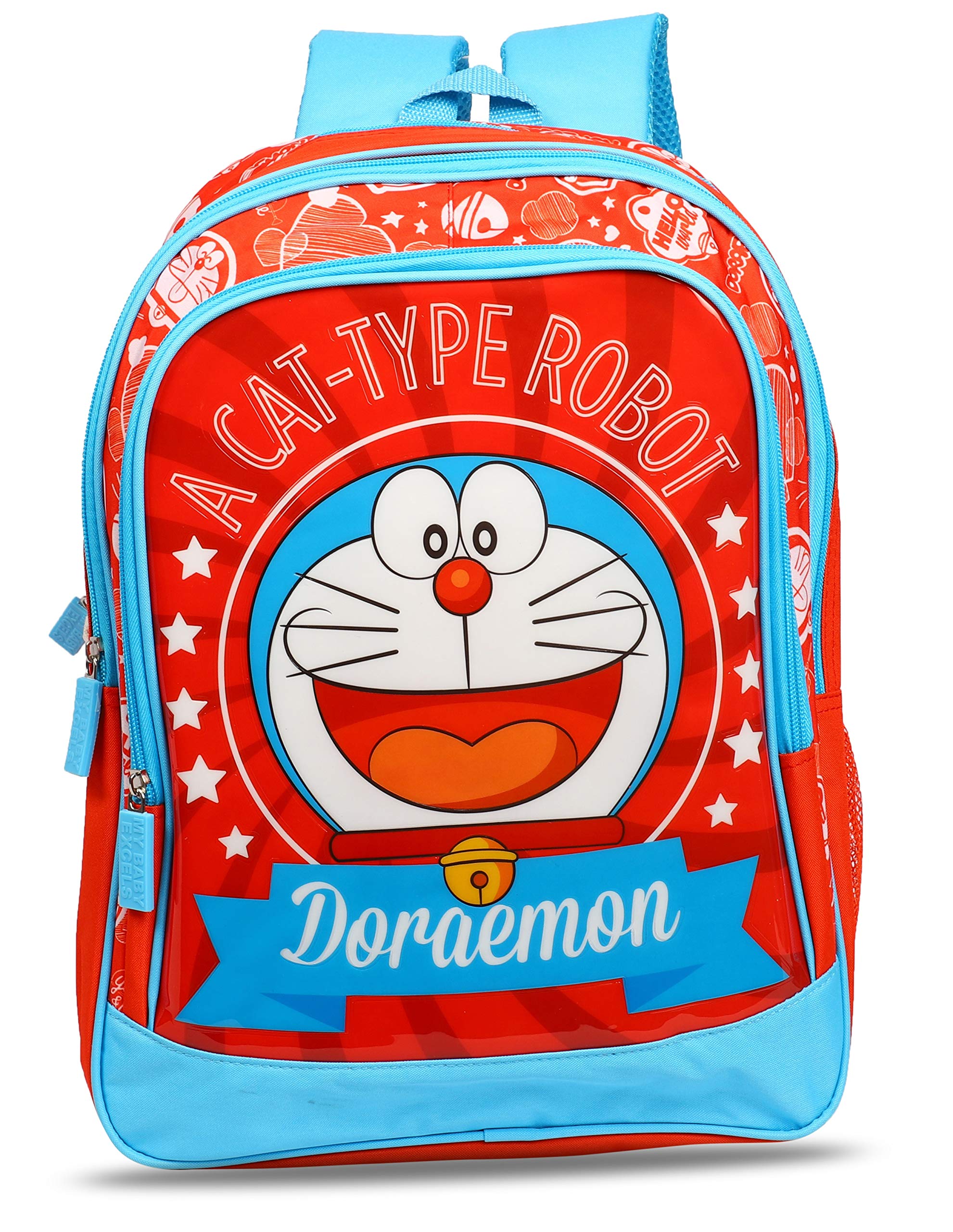 Doraemon Cat-Type Robot 20 Ltrs 36 Cms Blue & Red School Bag/Backpack