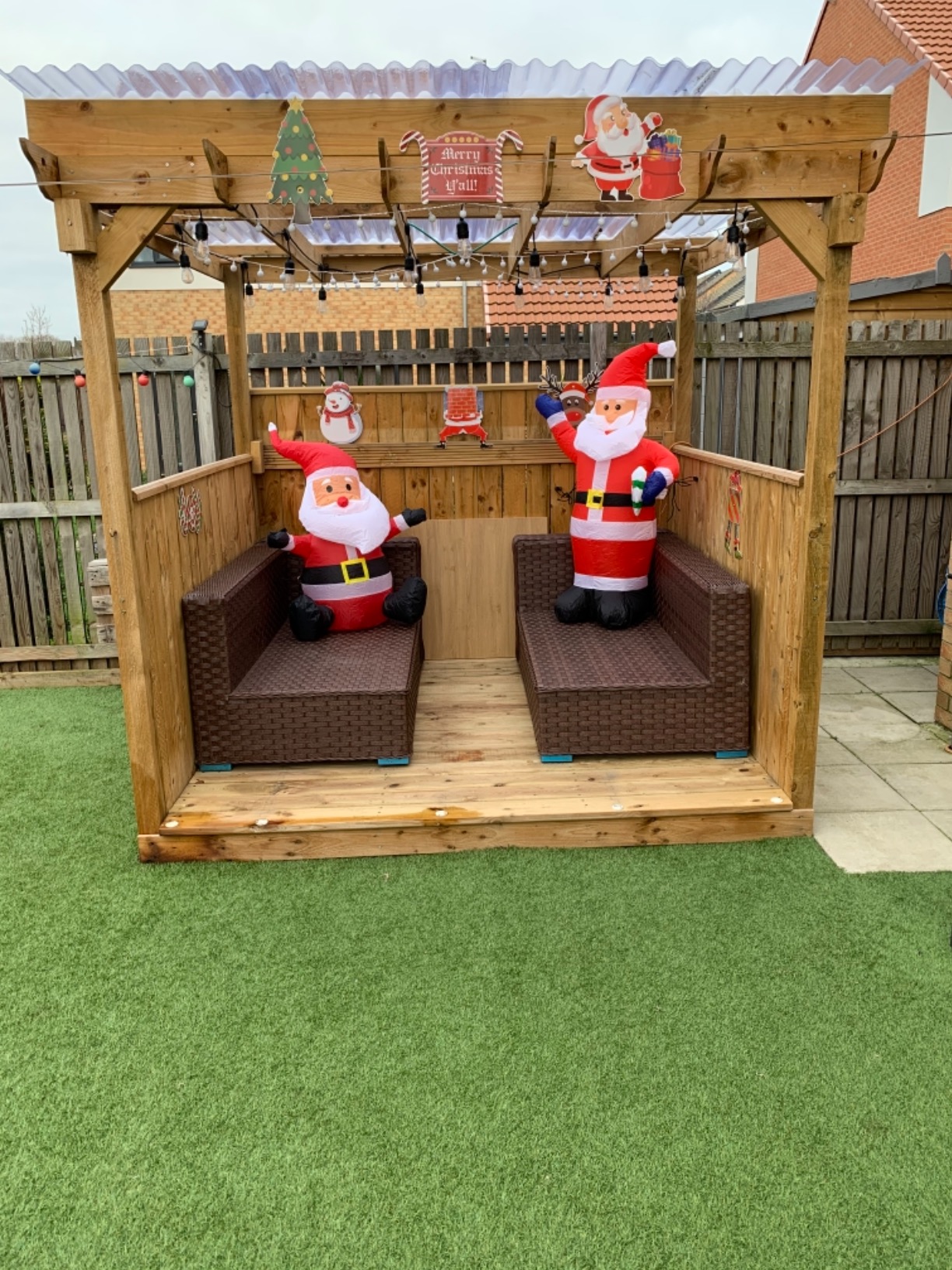 Qpout 8 Pack Christmas Yard Signs Stakes Decorations, Christmas Yard