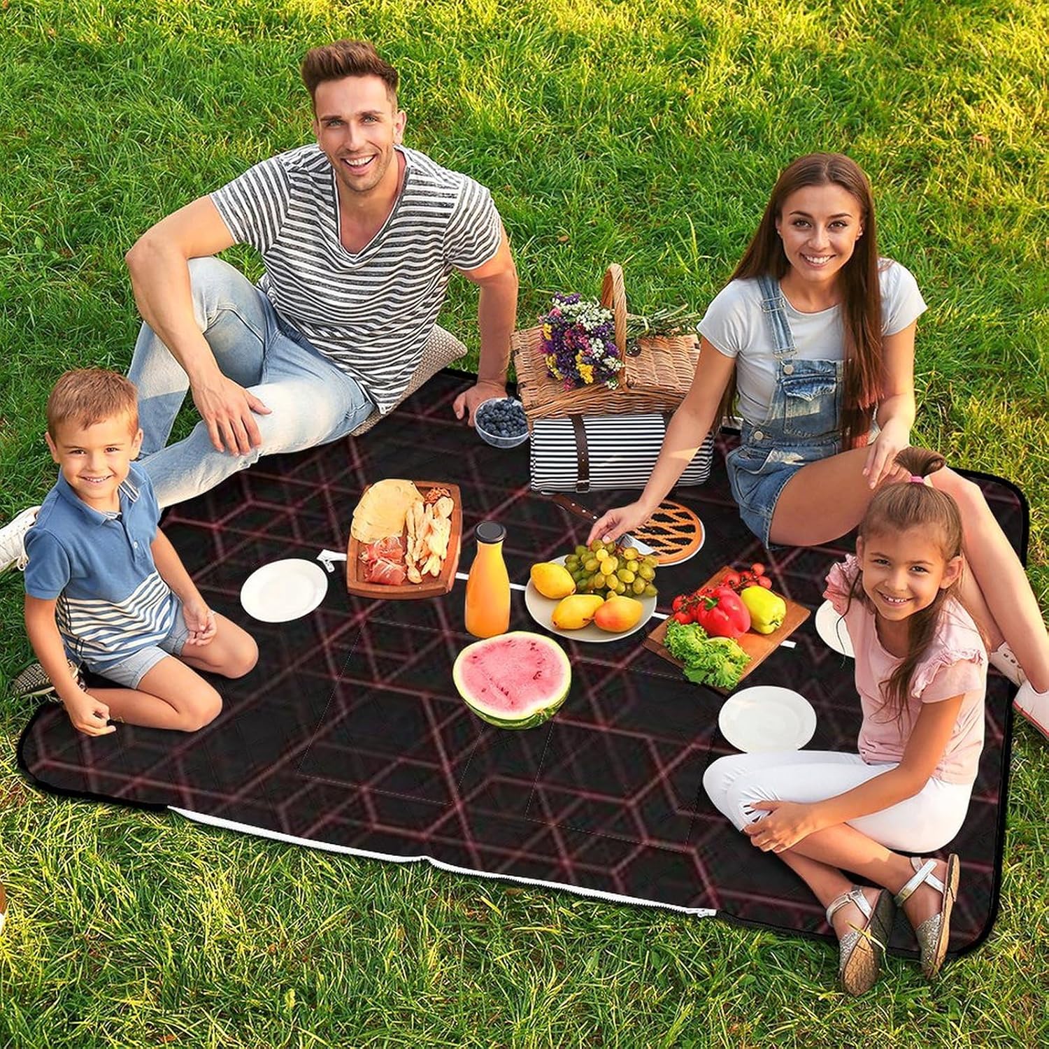 ピクニックシート ぷりんと ピクニックマット キャンプマット ピクニック テントマット お手入れ簡単 防水 防汚 持ち運び便利 耐久