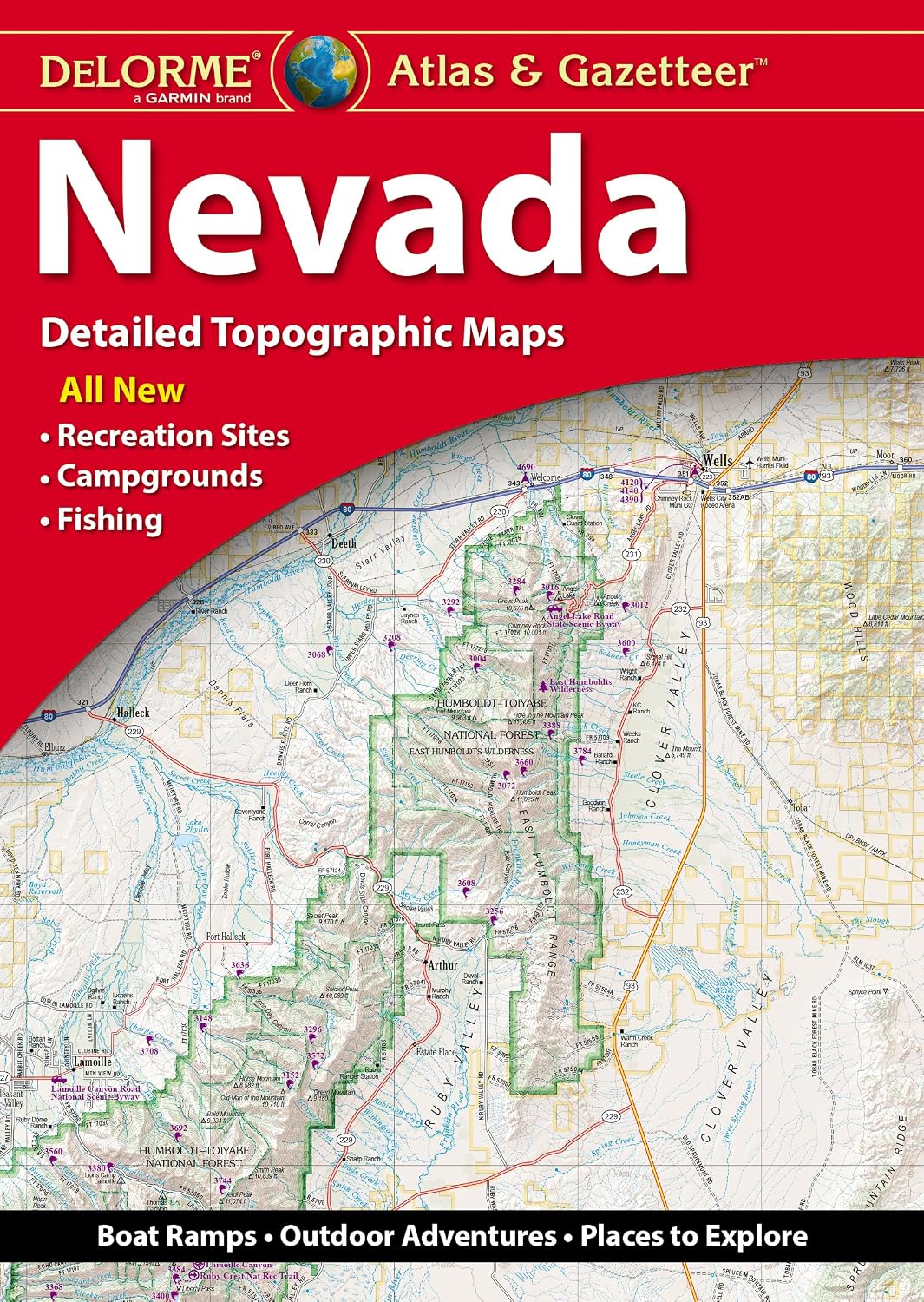 Delorme Atlas & Gazetteer Nevada 11E
