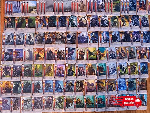 Miniatura 6 de Juego completo de 5 mazos en total 527 cartas Gwent con caja de lujo y tapete de juego | Regalo emocionante para los amantes