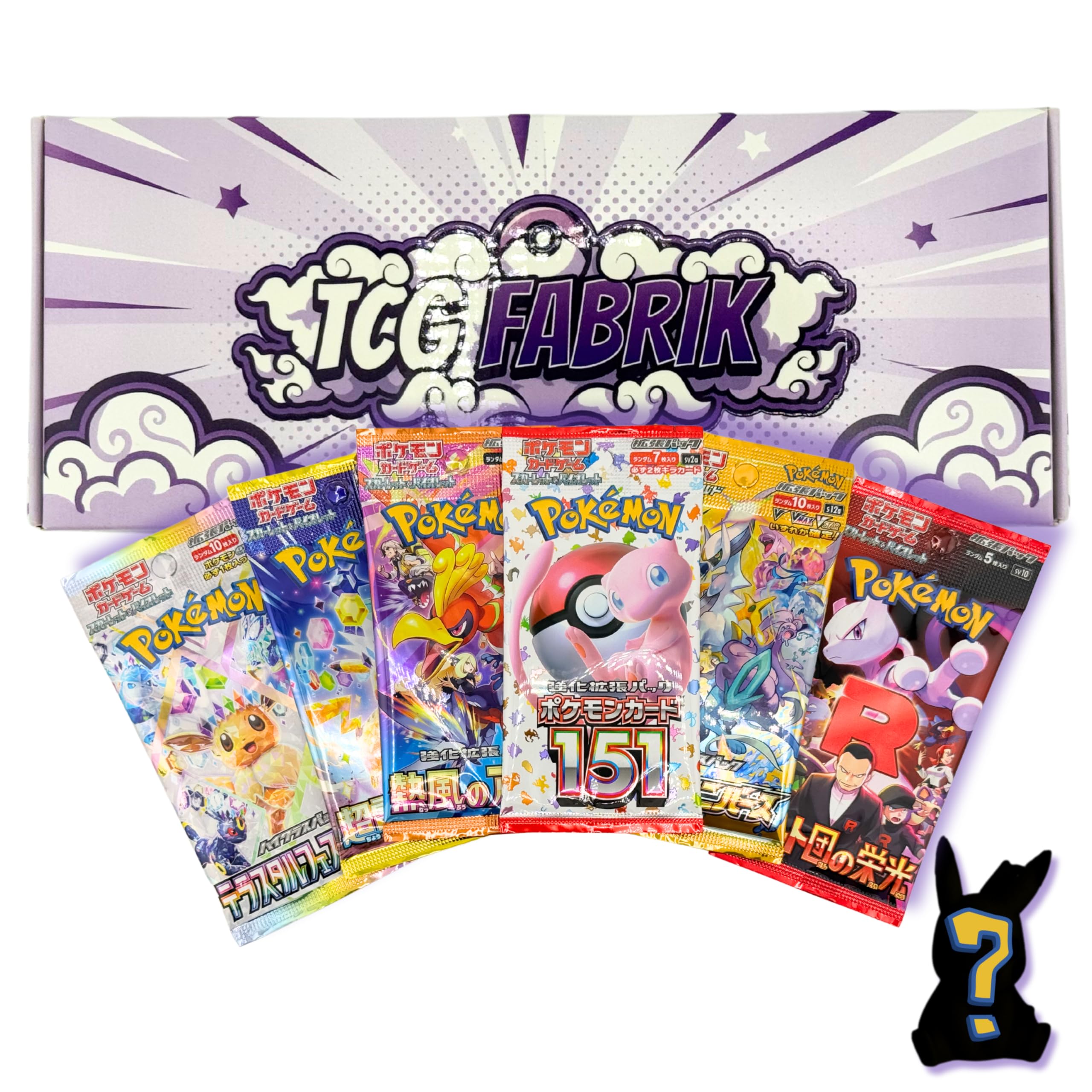 Japanese Packs for Pokemon Factory Sealed Booster Packs 6 Packs in Total 1X 151 1X Terastal Festival 1X