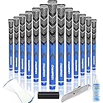 CHAMPKEY Golf Grips 13 Pack | Come with Solvent,15 Tapes,Vise Clamp and Hook Blade | All Weather Control and High Feedback Golf Club Grips