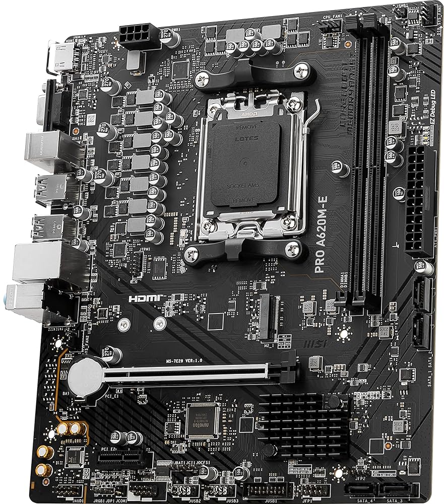 Amazon.com: MSI PRO A620M-E ProSeries Motherboard (AMD 9000