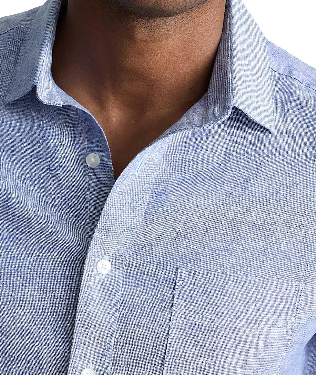 UNTUCKit Short Sleeve Wrinkle Resistant Linen Shirt for Men