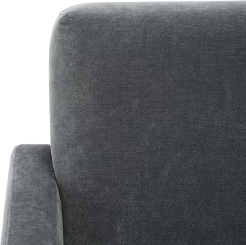 SAFAVIEH Couture Collection Taylor Modern Navy Velvet Upholstered Accent Chair (Fully Assembled)
