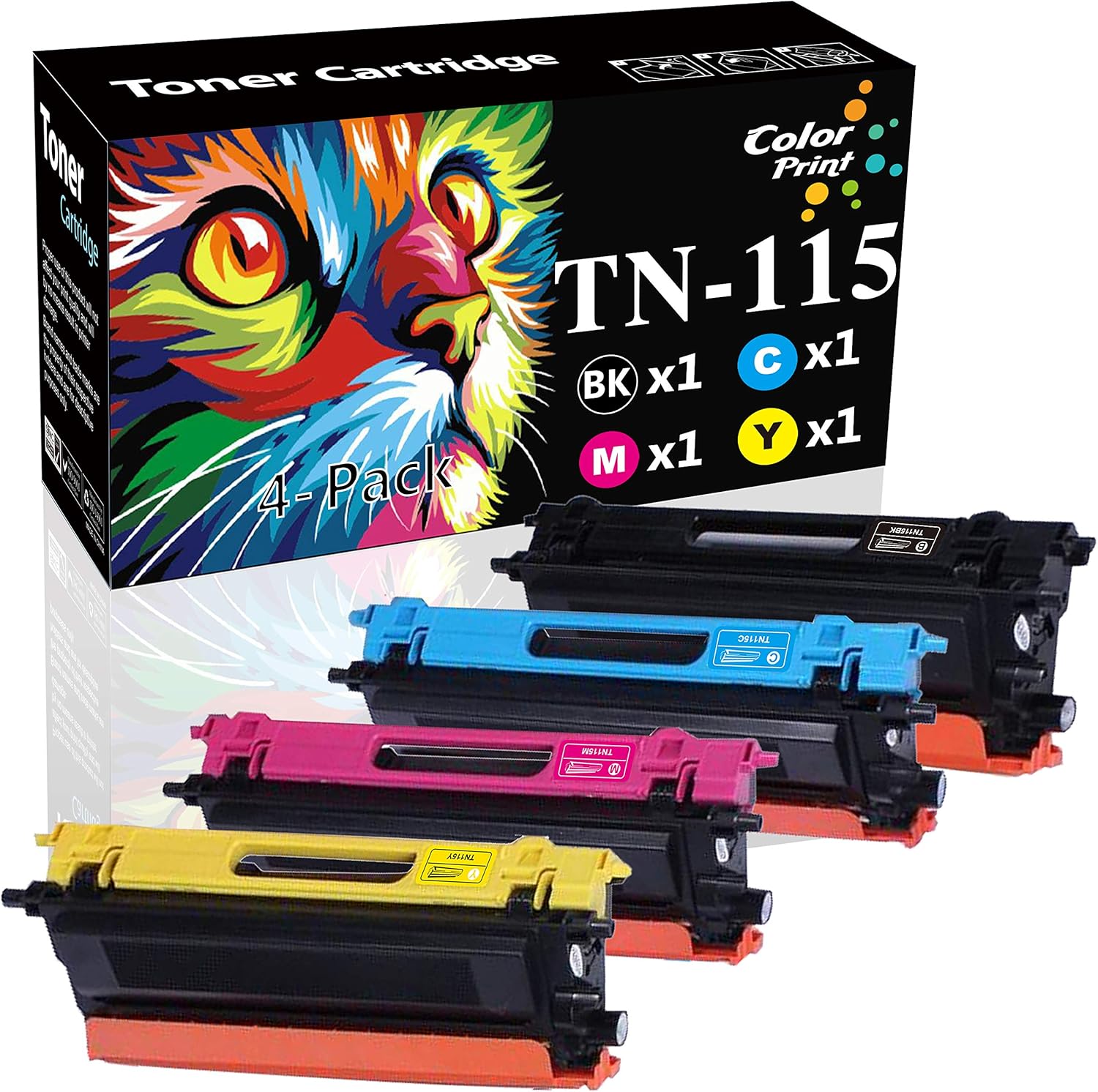Black Friday Sale 2022 (4-Pack, Black,Cyan,Magenta,Yellow) ColorPrint Compatible TN115 Toner Cartridge Replacement for TN-115 TN 115 Work with DCP-9040CN 9045CDN HL-4040CN 4040CDN 4070CDW MFC-9440CN 9450CDN 9840CDW Printer Review Product (4-Pack, Black,Cyan,Magenta,Yellow) ColorPrint Compatible TN115 Toner Cartridge Replacement for TN-115 TN 115 Work with DCP-9040CN 9045CDN HL-4040CN 4040CDN 4070CDW MFC-9440CN 9450CDN 9840CDW Printer