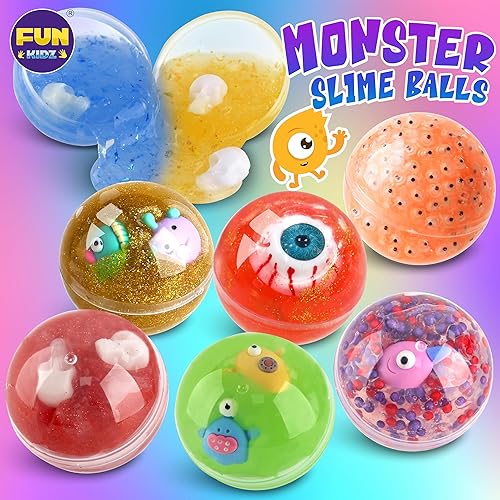 Miniatura 4 de FunKidz - Kit de slime de monstruo de juguete para niñas de 6 a 12 años, juego de fabricación de limo que brilla en la oscuridad para niños, hace