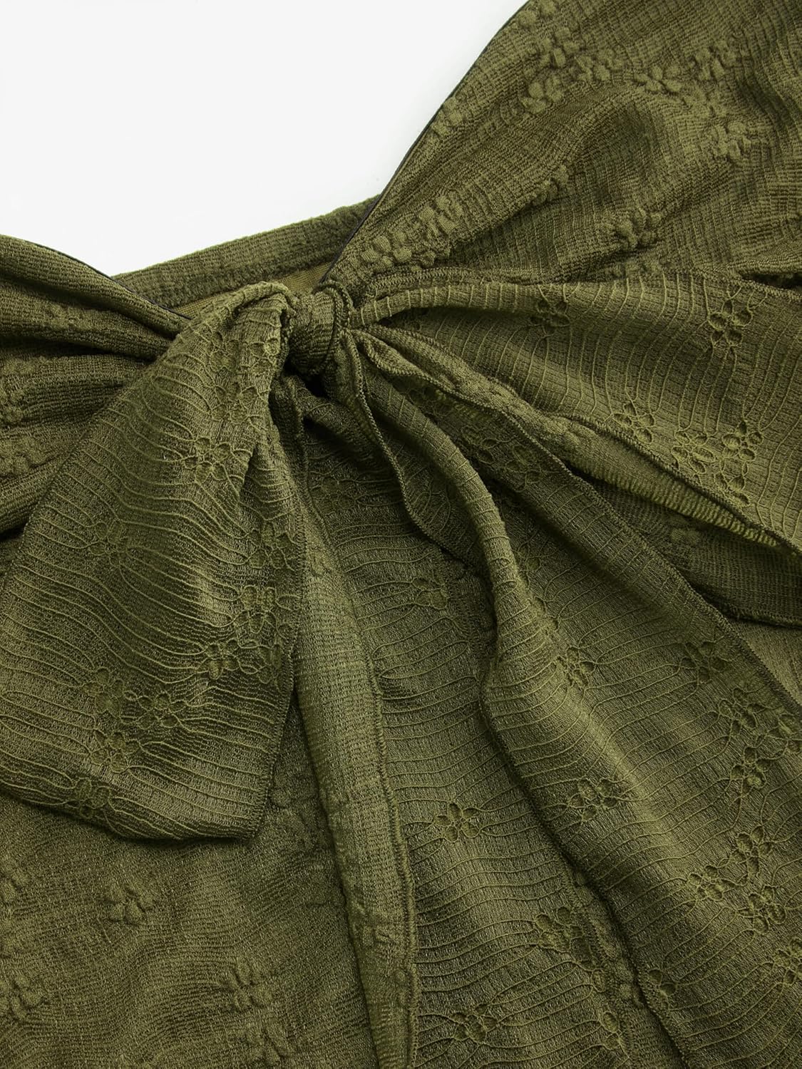 CIDER Summer Tube Tops for Women Floral Mesh Sheer Going Out Tops Cute Tie Front Strapless Flowy Top Trendy Y2K Outfits - Image 2