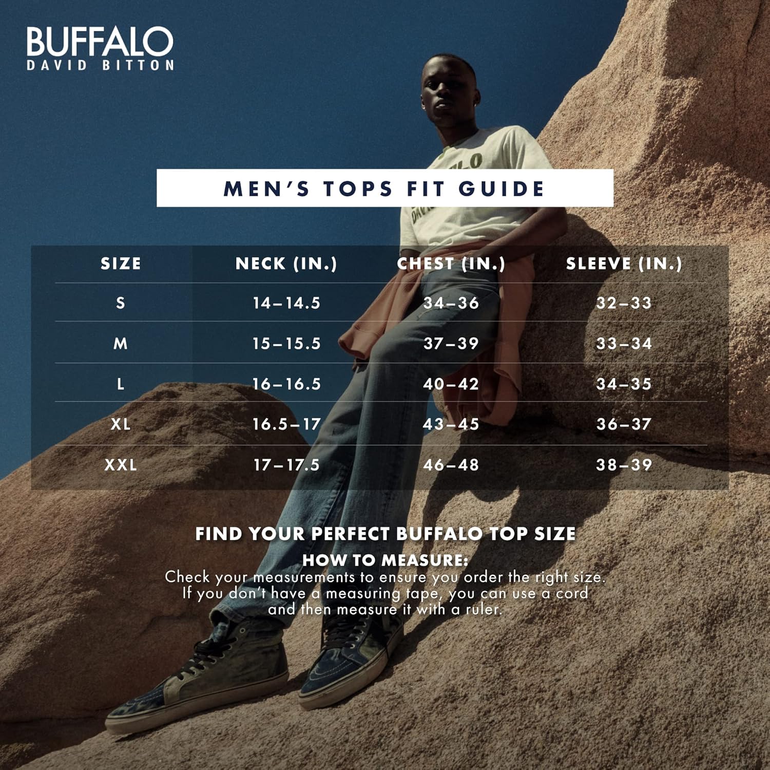 Buffalo David Bitton Mens Short Sleeve Kasum Henley - Image 5