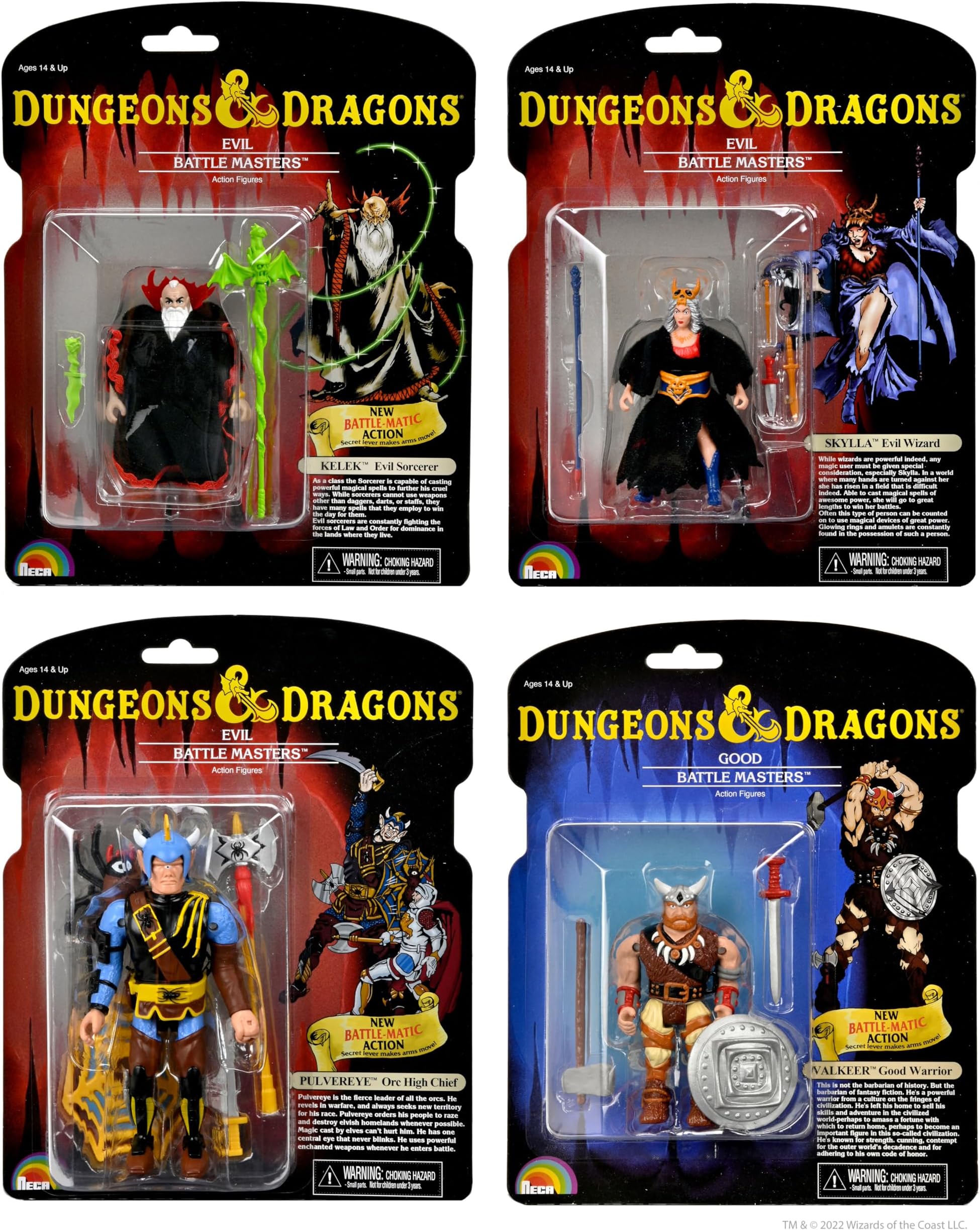 Dungeons & Dragons - Lost Wave 4" Scale Action Figures 4 Pack