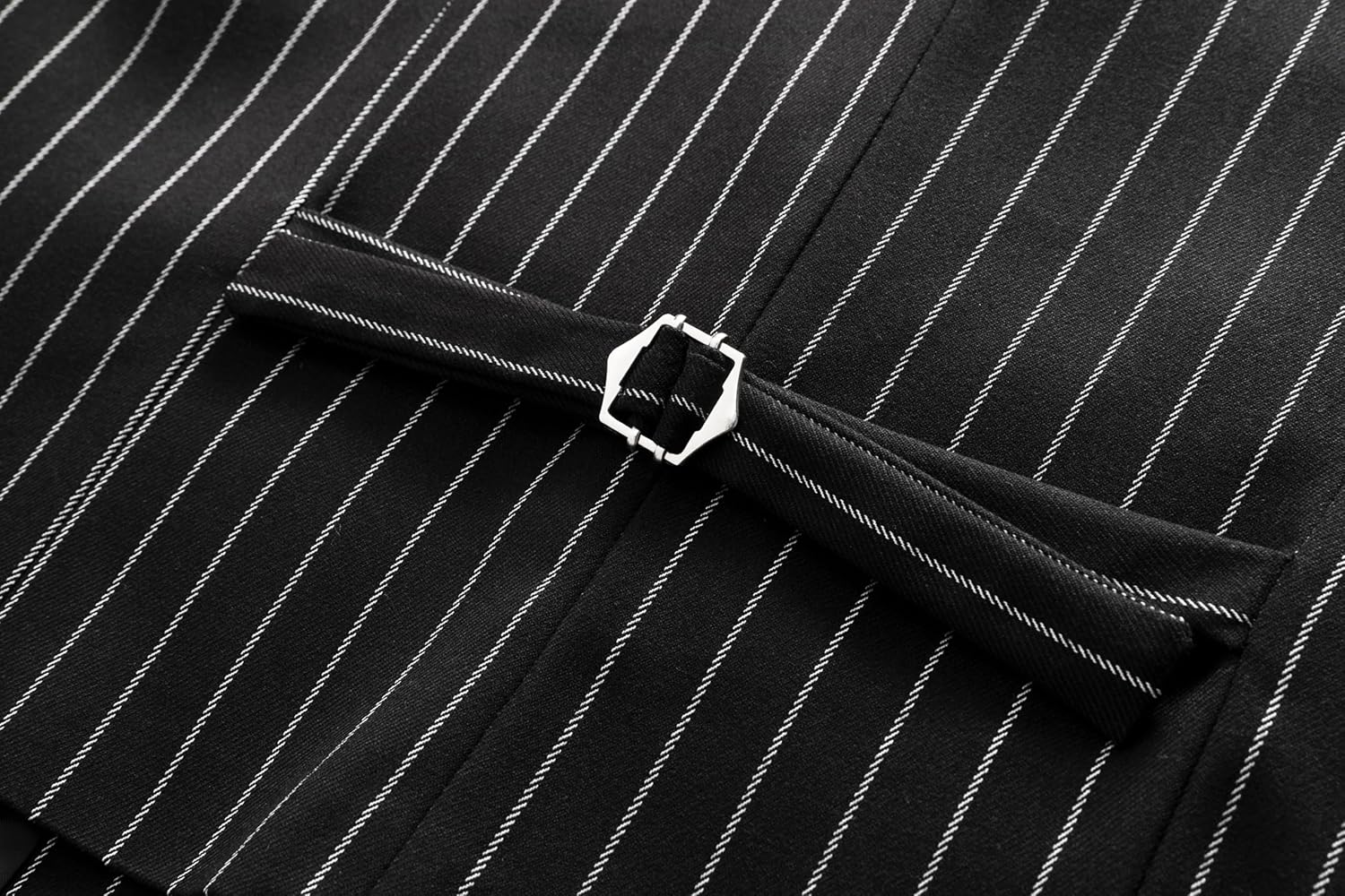 MOGU Mens Striped Vest - Slim Fit Dress V-Neck Waistcoat Sleeveless Pinstripe Suit Vest for Casual Formal