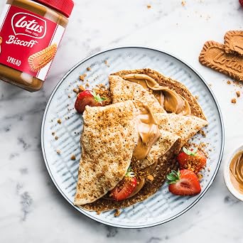 Biscoff Sweet Spread Crunchy - Caramelised Biscuit Spread - Speculoos Flavour - Vegan Friendly (380g x 6)