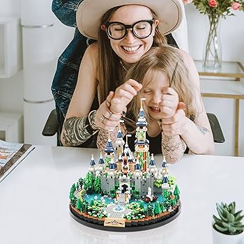 Amazon.com: JXRLMB Magic Princess Blue Castle Micro Building