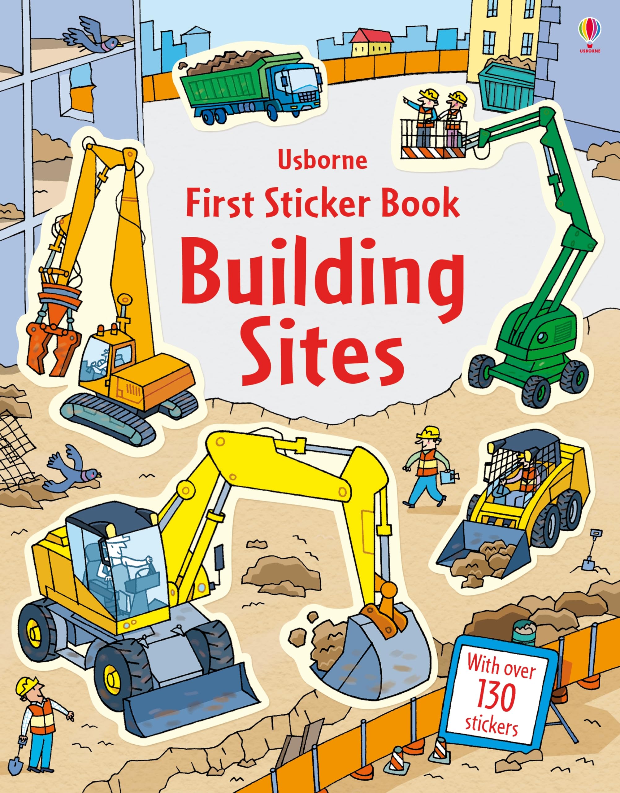 Usborne Publishing Ltd First Sticker Book Building Sites Paperback – Big Book, 1 January 2016