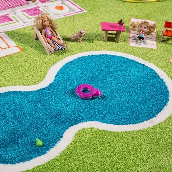 IVI 3D Play Carpets 78 x 52.5 Inch Play House Educational Toddler Mat Rug for Bedroom, Kids Den, or Playroom, Large