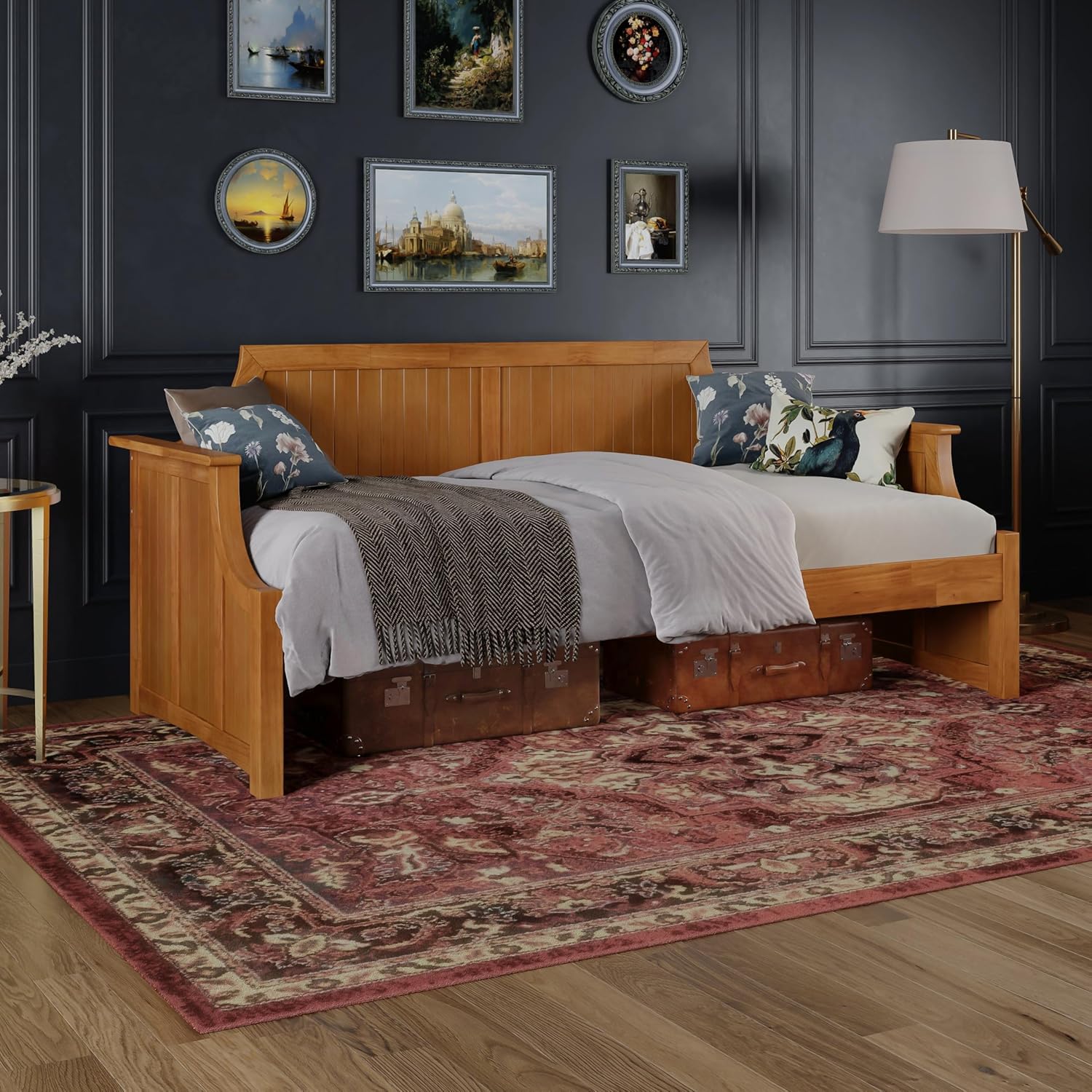 AFI, Cambridge Wood Daybed Frame, Twin, Light Toffee
