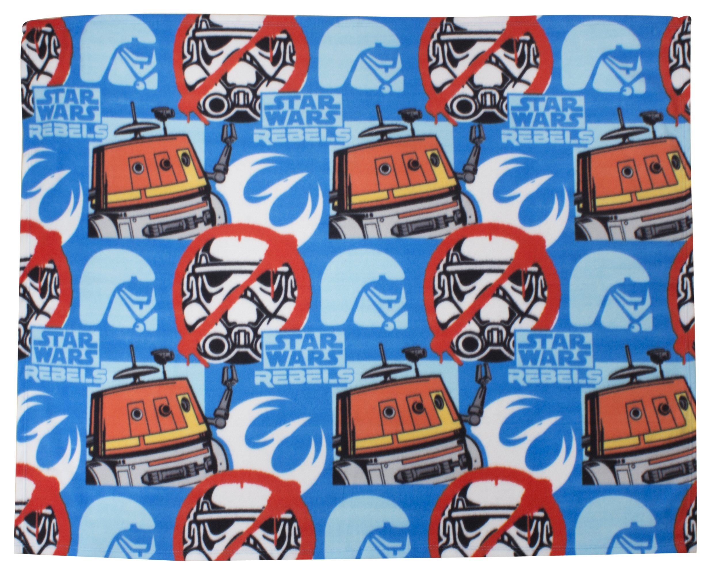 Character World Multi-Colour Disney Star Wars Rebels Tag Rotary Fleece Blanket