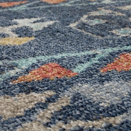 Vista 34 de Mohawk Home Bonilla - Alfombra oriental floral de 5 pies 3 pulgadas x 8 pies, color azul cielo, perfecta para sala de estar, comedor, oficina