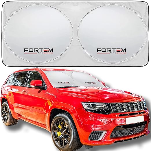 FORTEM USA Car Sun Shade for Windshield, Sun Visor Front