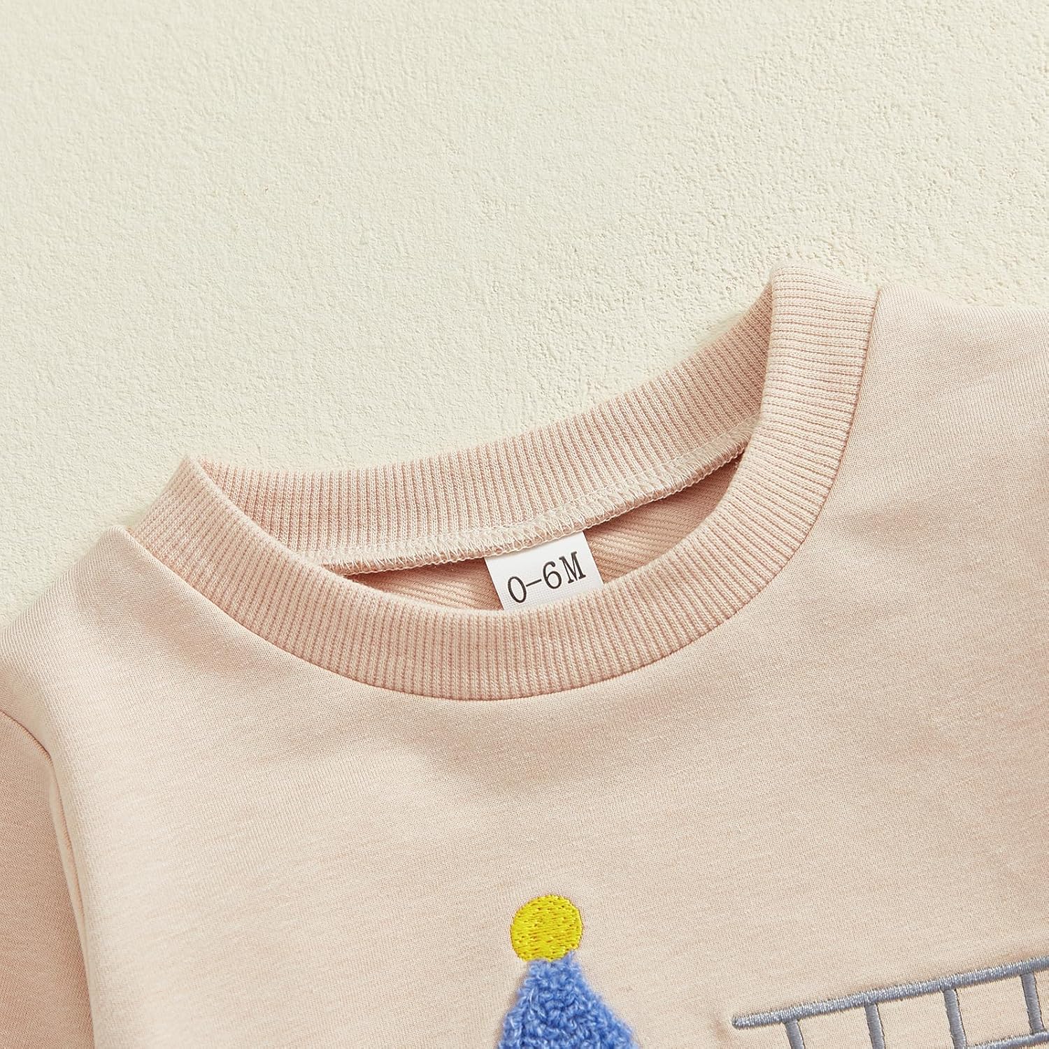 Toddler Baby Boy Birthday Outfit Long Sleeve Crew Neck Truck Embroidery Sweatshirt Pants Fall 1St 2nd Birthday Clothes - Image 5