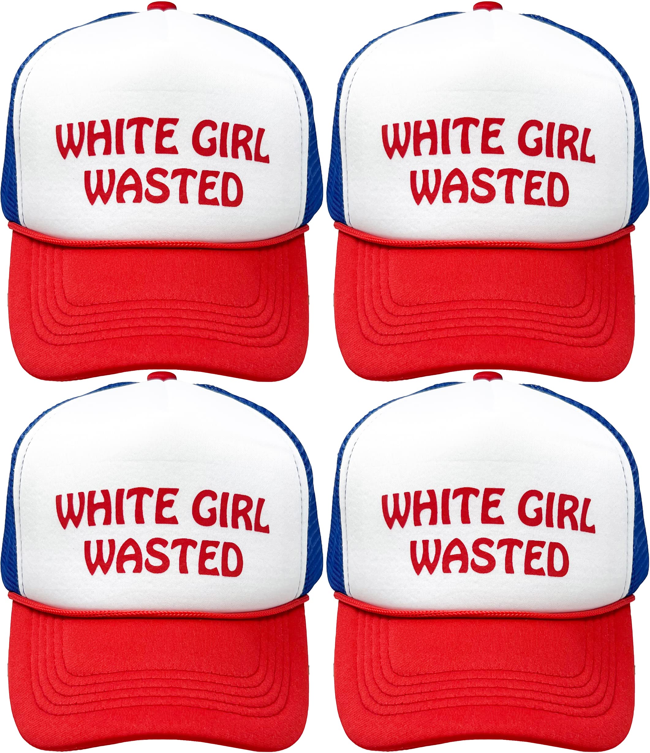 Funky Junque Premium Mesh Snapback Trucker Hat - Stylish Comfort for All - Patriotic, Humor & More