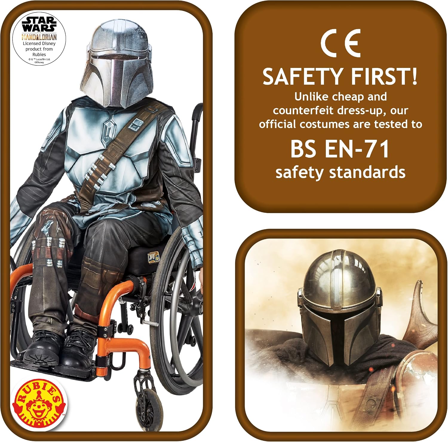 Rubies Child's Star Wars the Mandalorian Adaptive Costume