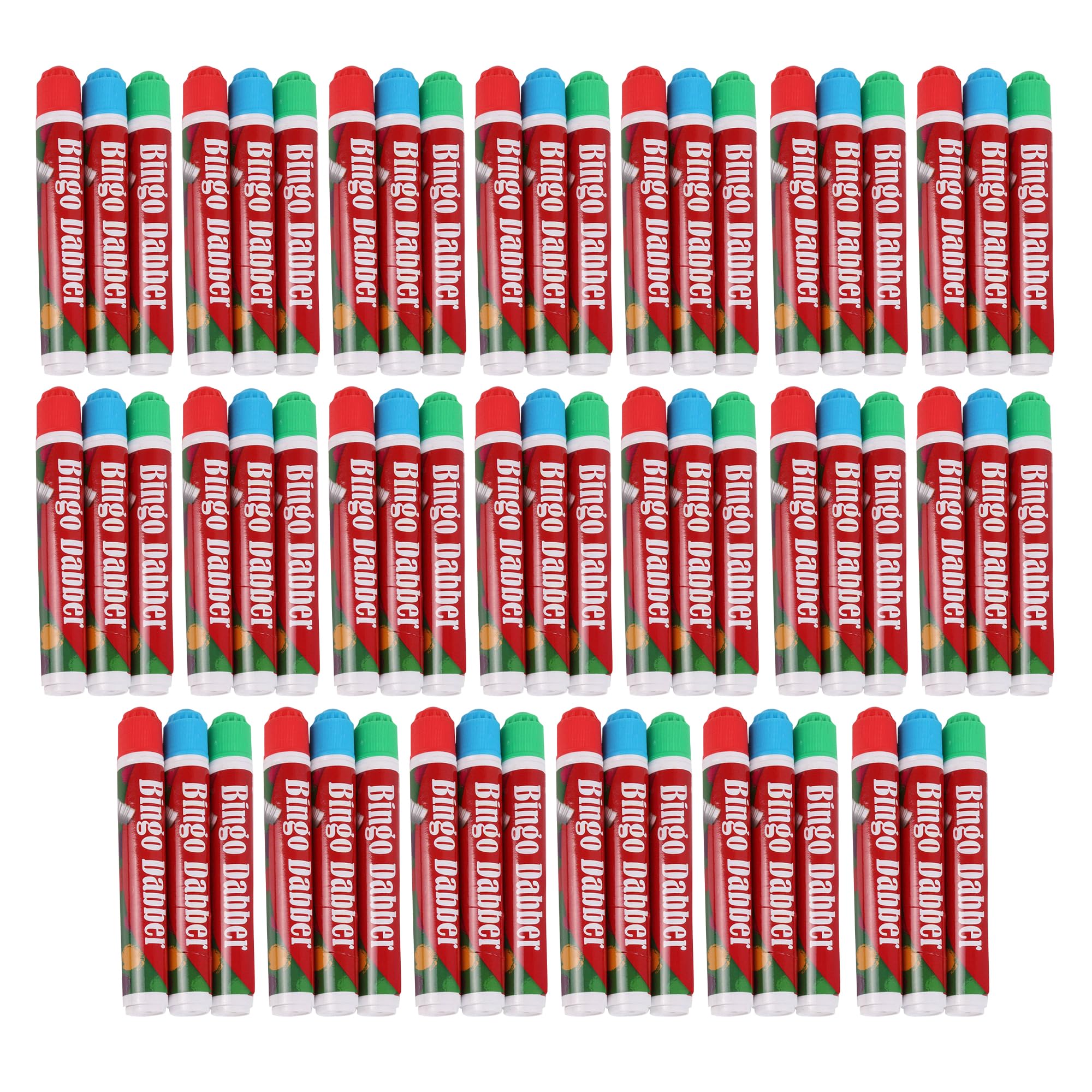 𝐒𝐊𝐒 𝐃𝐈𝐒𝐓𝐑𝐈𝐁𝐔𝐓𝐈𝐎𝐍 𝐁𝐢𝐧𝐠𝐨 𝐃𝐚𝐛𝐛𝐞𝐫𝐬 (𝟔𝟎 𝐏𝐜𝐬) | Multi-Colour Ink Markers for Bingo Games | Smooth Quick-Dry Ink, Ideal for Bingo Nights, Clubs & Events
