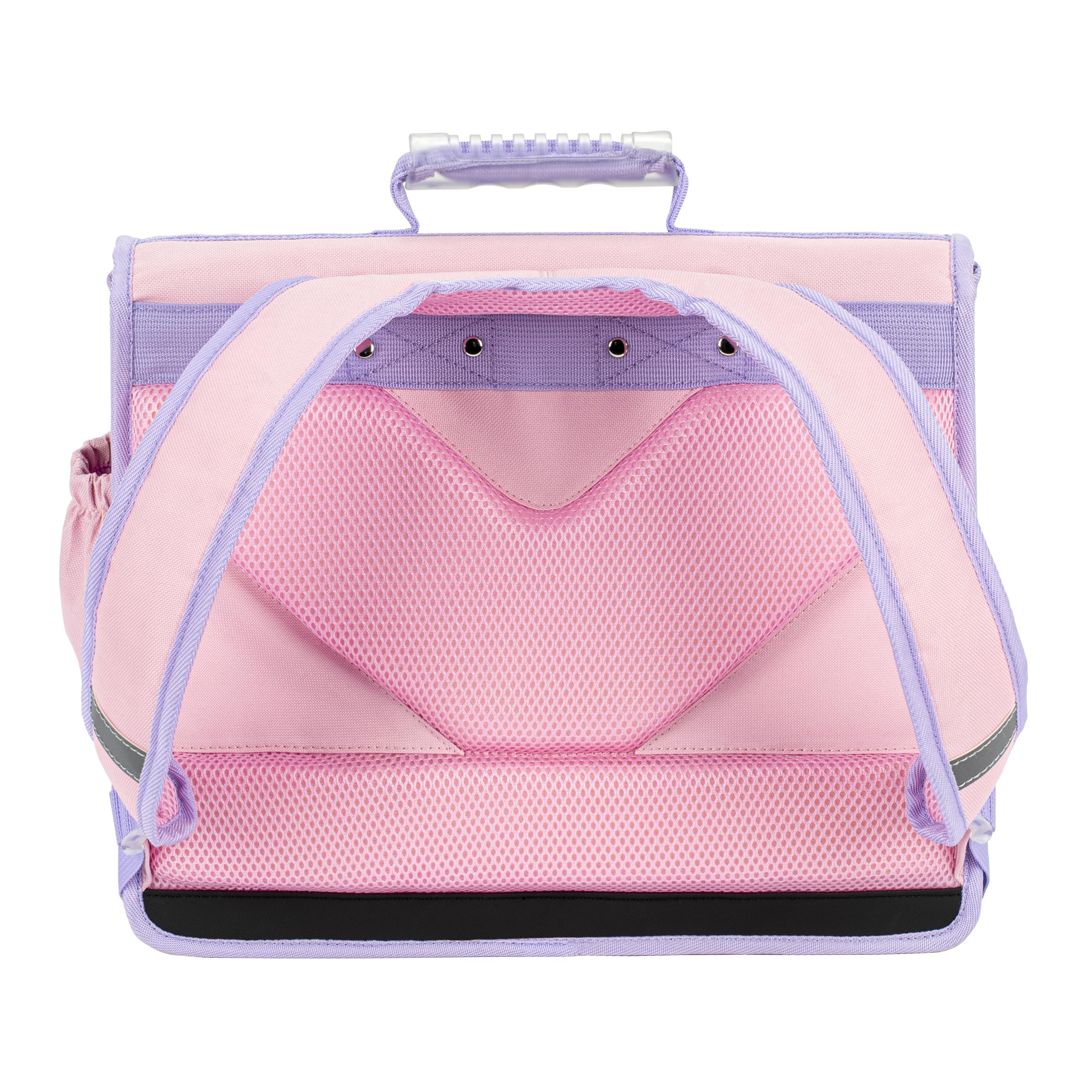 Viquel - Cartable Primaire Floral Unicorn - Cartable Fille Licorne 2 Compartiments - Rose Sac Scolaire Ergonomique avec Bandes réfléchissantes, Compartiments Multiples