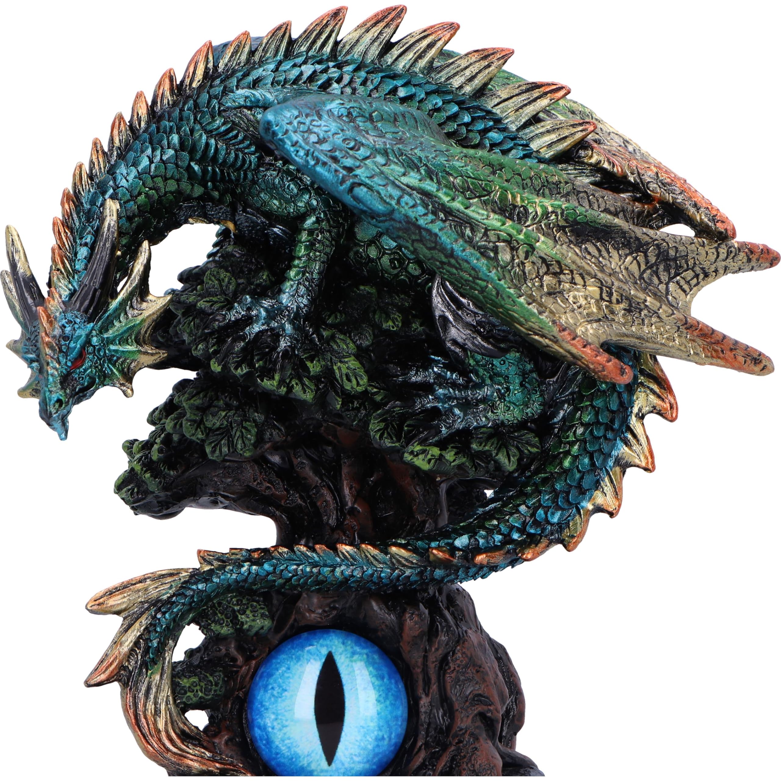 Nemesis Now Forest Seer 16 cm, Resina, Azul, Figura de dragón, Adorno de dragón Azul, artículos de Regalo coleccionables de dragón, Fundido en la Mejor Resina, Pintado a Mano por Expertos, U6697A24 | Resina, adorno de dragón azul, regalo de dragón colecci