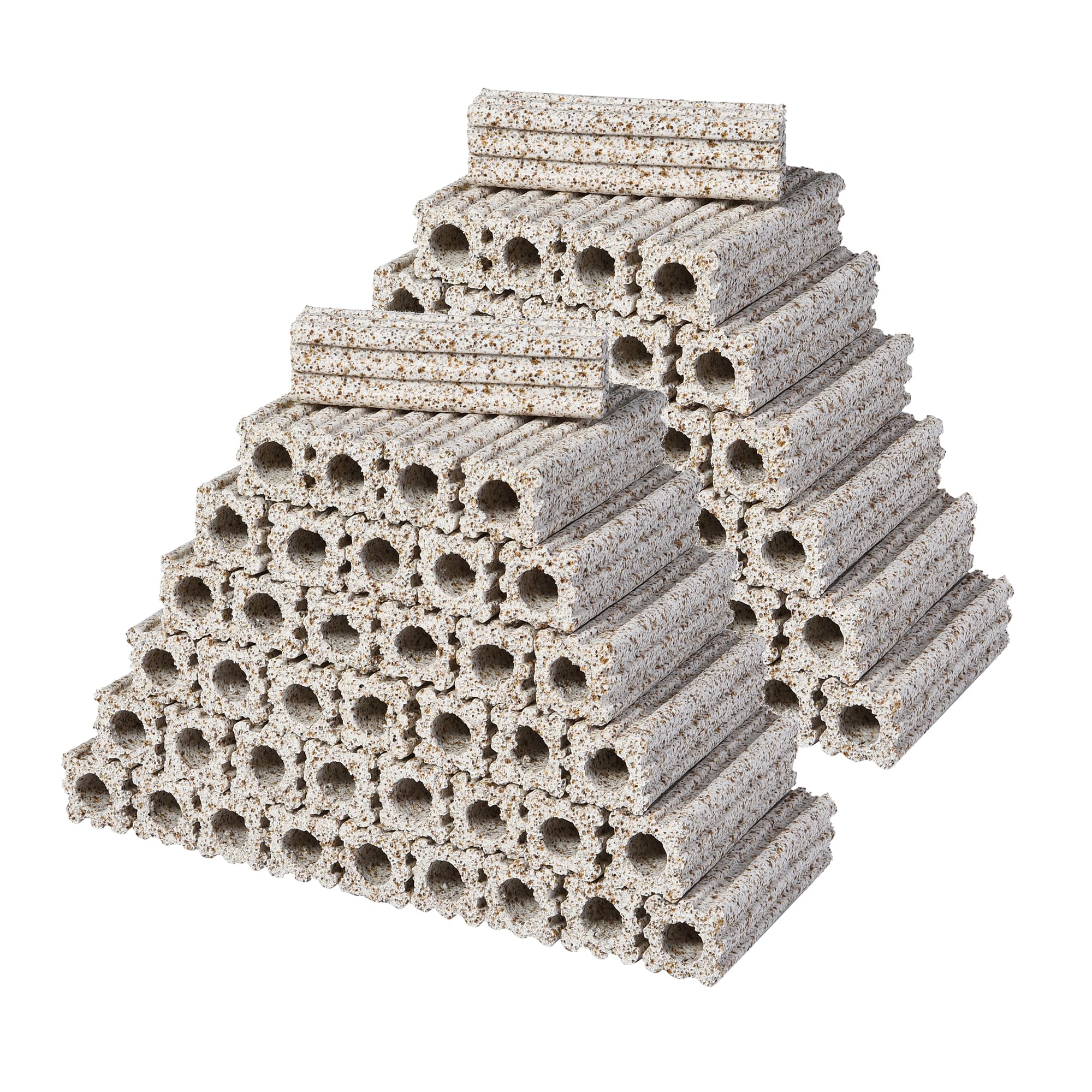 ALEGI Lot de 108 médias filtrants bio en céramique pour réservoir de puisard, étang, aquarium (petit 108 pièces)
